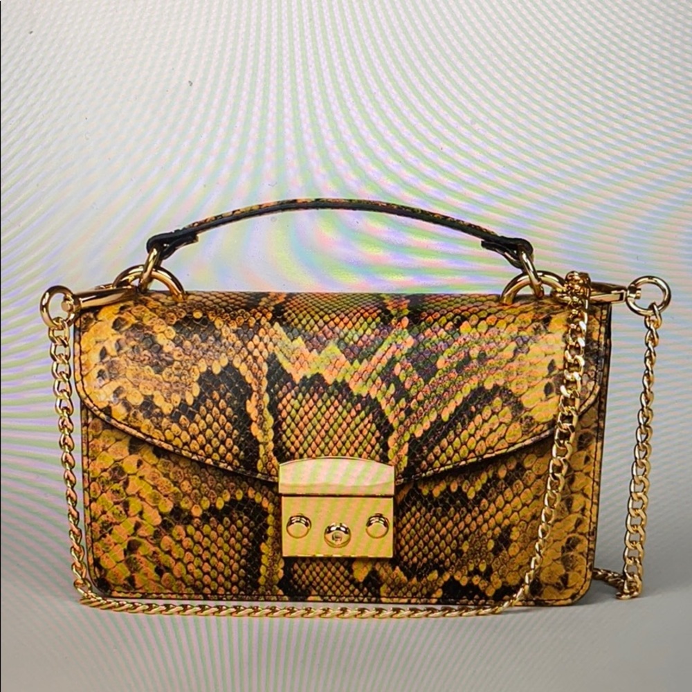 Paolo Bentini Python Handbag Made In Italy - Picture 2 of 5